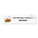 Turd Bumper Sticker bumper stickers