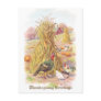 Turkey and Flock of Chickens Vintage Thanksgiving Postcards