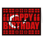 Turkey Flag Birthday Card