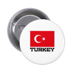 Turkey Flag Pinback Buttons