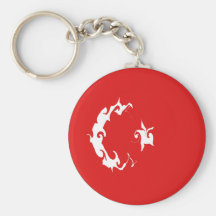 Turkey Gnarly Flag Key Chains