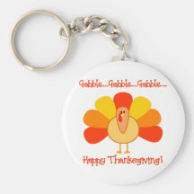 Turkey...Gobble, Gobble Key Chains