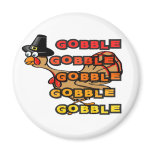 Turkey gobble thanksgiving dinner stuffing magnets