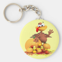 Turkey Greetings Keychains