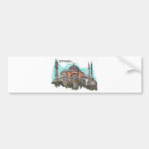 Turkey Istanbul Hagia Sophia (by St.K) Bumper Stickers