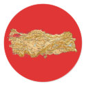 Turkey Map Sticker