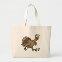 TURKEY ON THE RUN CANVAS BAGS