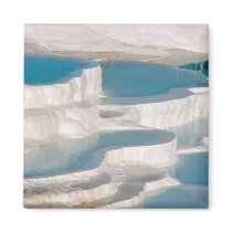 Turkey, Pamukkale Cotton Castle). Refrigerator Magnet