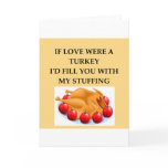 TURKEY stuffing lovers Card