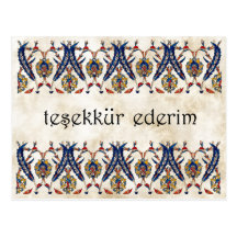 TURKEY -  Thank You Postcard