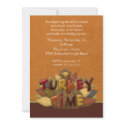Turkey Time Thanksgiving Dinner Invitation
