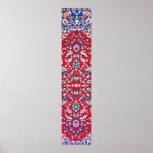 Turkey,Turkish Textile Cloth Rug Pattern Poster