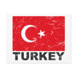 Turkey Vintage Flag postcards