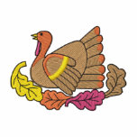 Turkey with leaves embroidered shirts