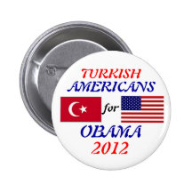 Turkish Americans for Obama button