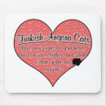 Turkish Angora Paw Prints Cat Humour mousepads
