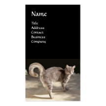 TURKISH CAT MONOGRAM BUSINESS CARD TEMPLATE