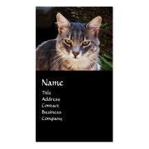 TURKISH CAT MONOGRAM BUSINESS CARDS