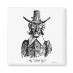 Turkish Eye Vintage Army Man Caricature Magnet