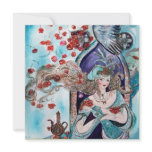 TURKISH FAIRY TALE ,bright red blue white invitations