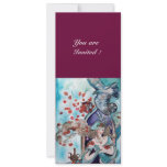 TURKISH FAIRY TALE ,bright red blue white purple invitations