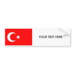 Turkish FLAG Bumper Sticker bumper stickers