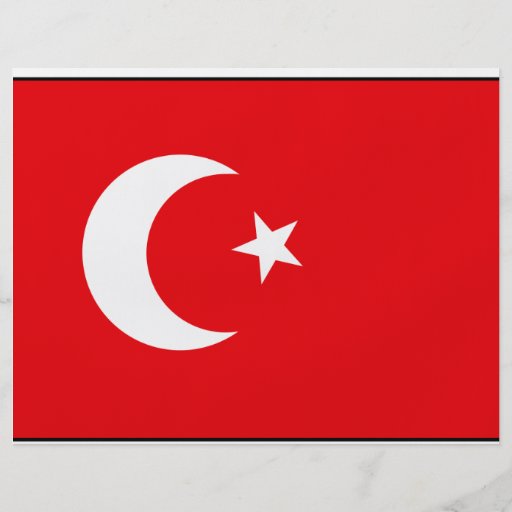Turkish Flag T-shirts and Gifts Custom Flyer