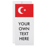 Turkish Flag T-shirts and Gifts rack cards