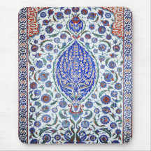 Turkish floral tiles mousemat