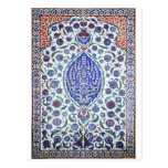 Turkish floral tiles postcard