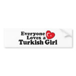 Turkish Girl bumper stickers