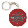 turkish influence deco dark red keychains