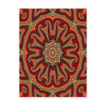 Turkish tile mandala postcards