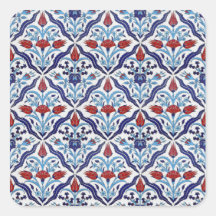 Turkish tile Square Sticker