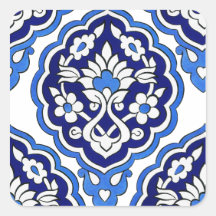 Turkish tile Square Sticker