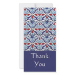 Turkish tile Thank You Photo Card photo cards