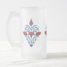 Turkish tulips Frosted Glass Mug