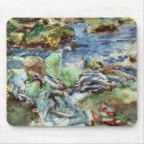 Turkish Woman by a Stream Mouse Pad