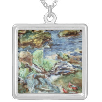Turkish Woman by a Stream Pendants