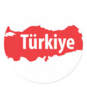 Türkiye contour icon stickers