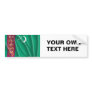 TURKMENISTAN BUMPER STICKERS