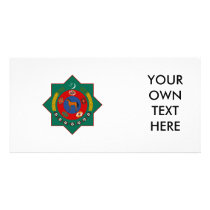 Turkmenistan Coat of Arms Photo Greeting Card