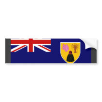 Turks And Caicos Flag Bumper Sticker