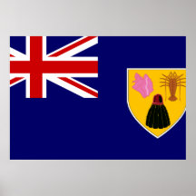 Turks And Caicos Flag Print