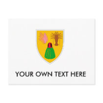 Turks and Caicos Islands Coat of Arms Post Card