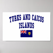Turks and Caicos Islands College Style Poster