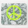 Turmoil Twists and Turns Peace Sign Mouse Pad