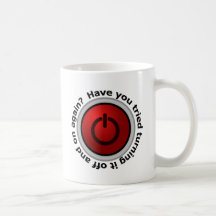 Turn It On & Off - Button Logo Mugs