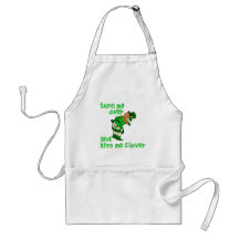 Turn Me Over and Kiss Me Clover Aprons