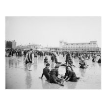 Turn of the Century beach scene Post Cards